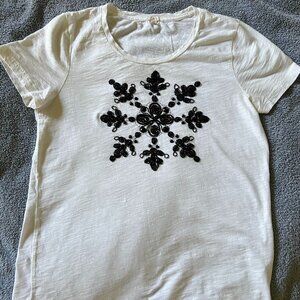 J CREW Appliqué tee shirt - Size M